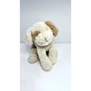 Bunnies By The Bay 13" Plush Skipit Nibble Dog White Tan Brown Stuffed Floppy